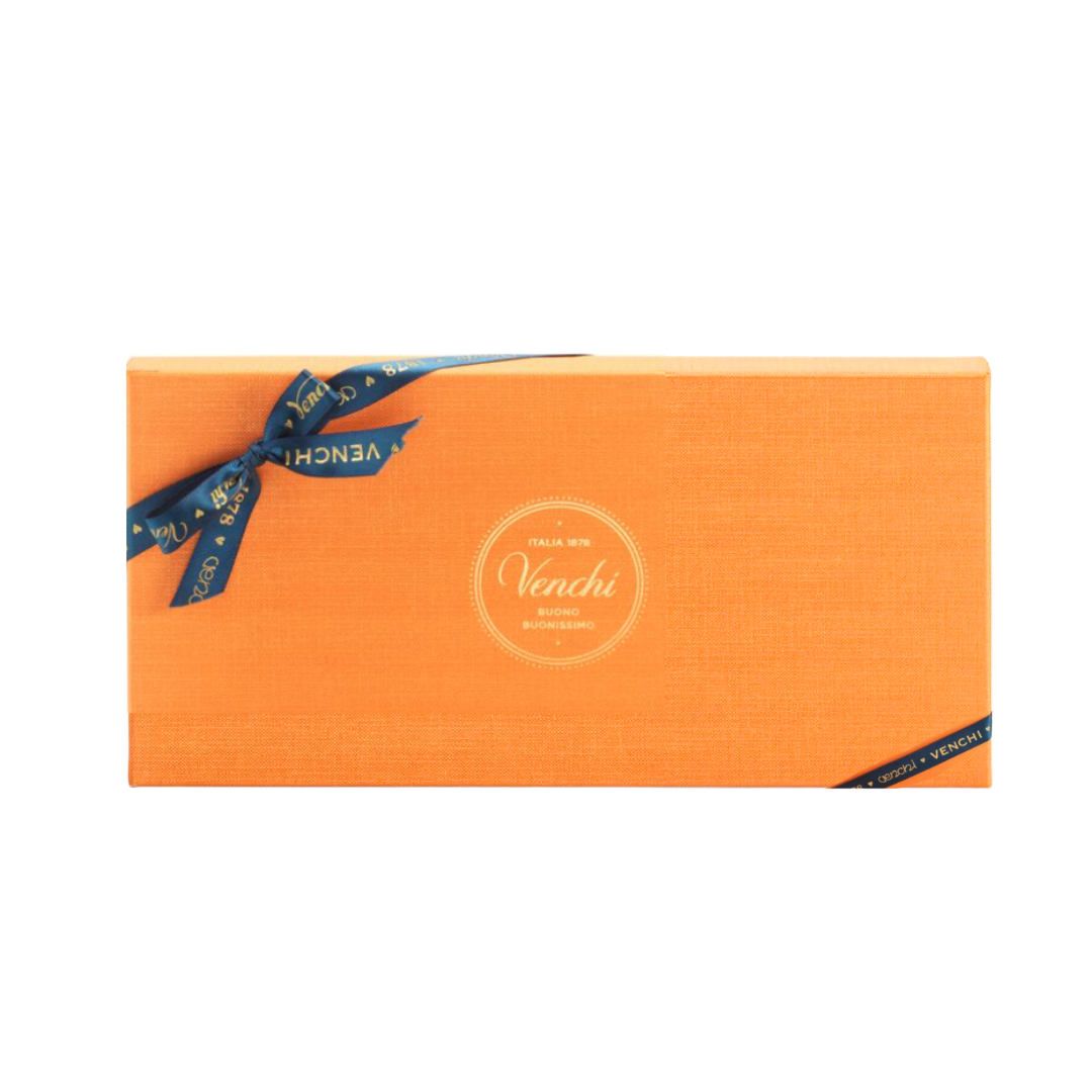 Assorted Dark Chocolates Baroque Orange Rectangular Box 300G
